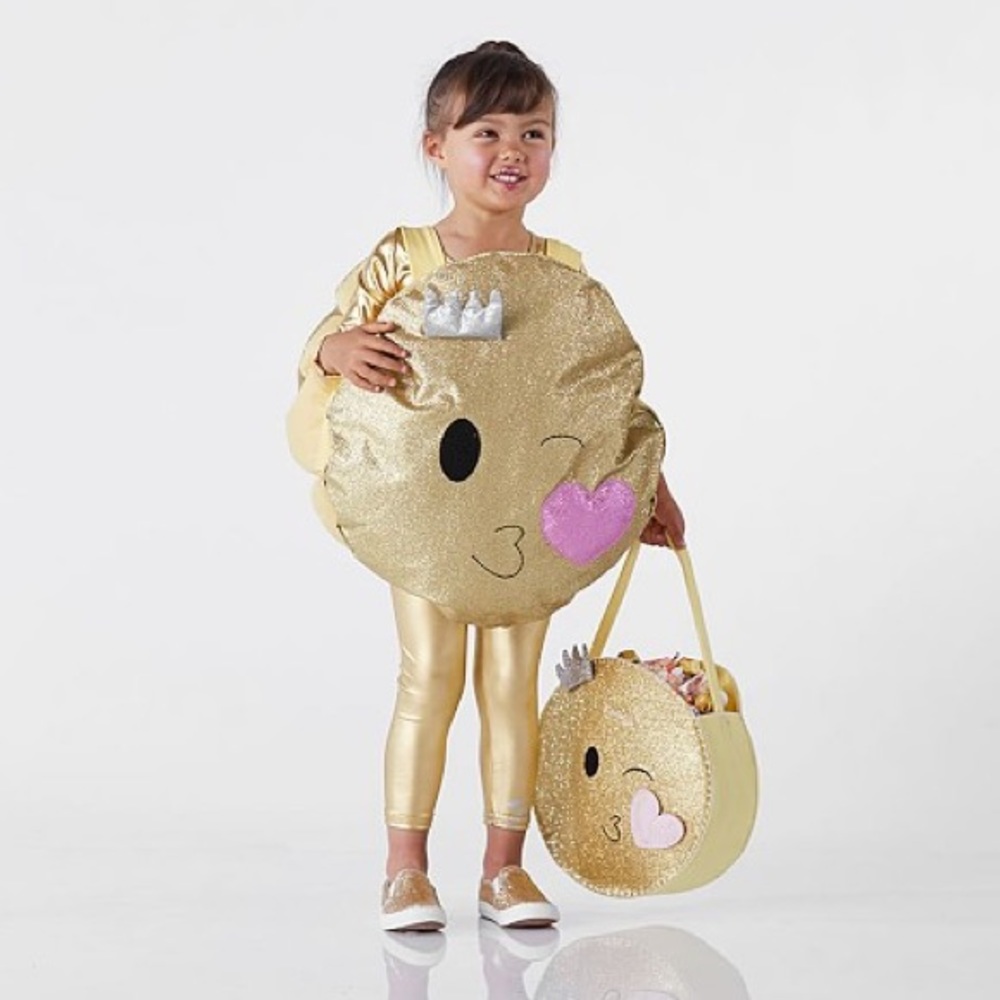 Pottery barn kids kiss emoji costume 4-6